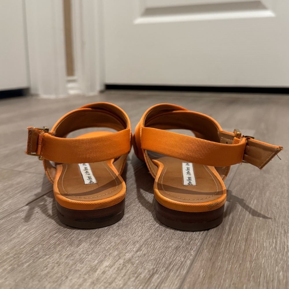 & Other Stories Criss Cross Slingback Open Toe Flat Sandals - Picture 6 of 9